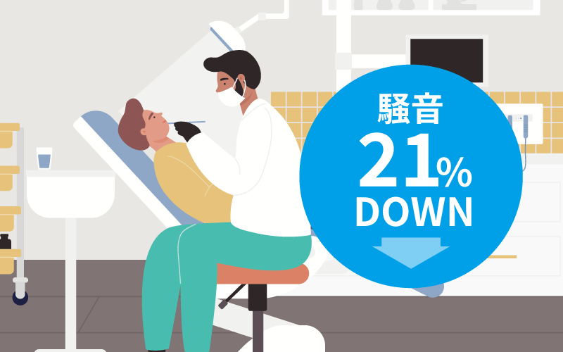 Free100 ネクスト Dの特徴:騒音を軽減
